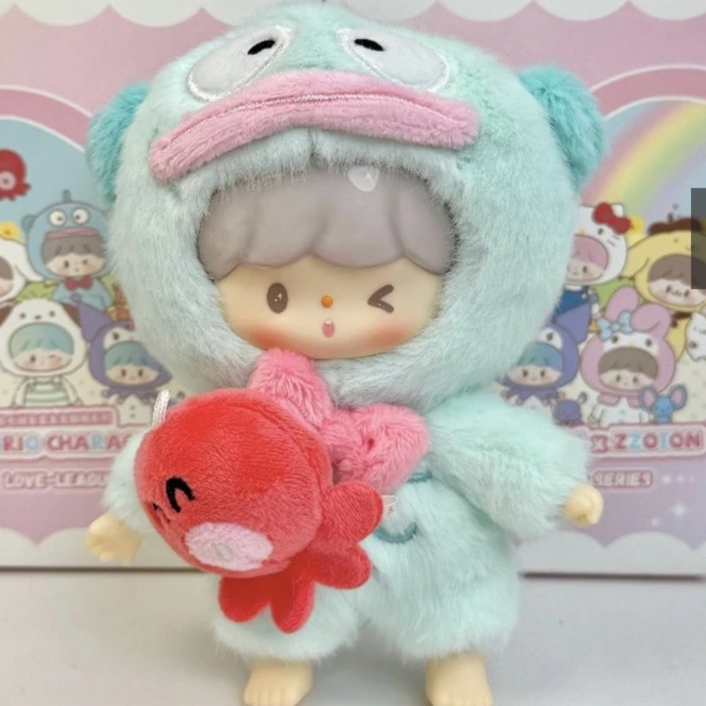 zZoton x Sanrio Character Love League Buddies Plush NIB - Hangyodon X zZoton - Picture 3 of 6